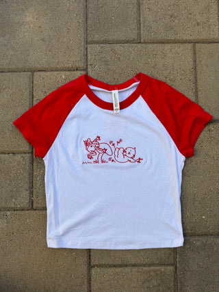 Kewpie Frog Baseball Baby Tee PREORDER