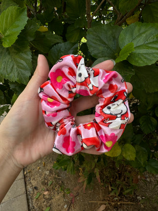 Floral dog scrunchie