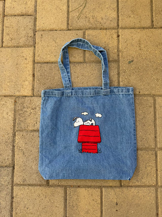 Denim dog Tote Bag PREORDER