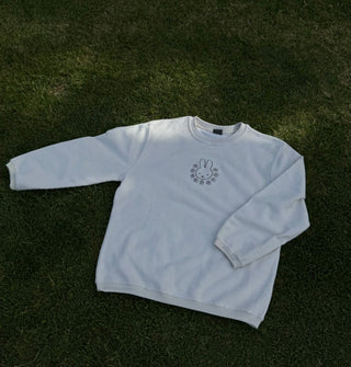 Flower Bunny Corded Crewneck PREORDER