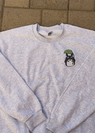 Totoro with leaf Crewneck PREORDER