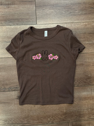 Bunny Tropical baby tee Preorder