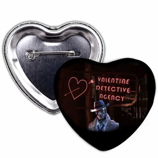 Nick Valentine Fallout Pin Button