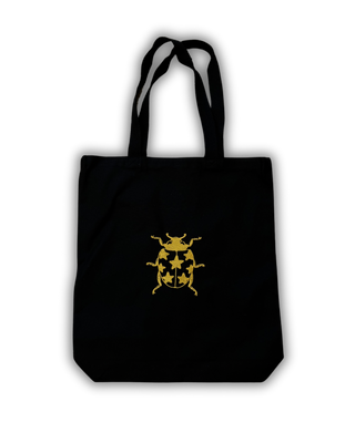 Yellow Ladybug BLK Tote Bag RTS