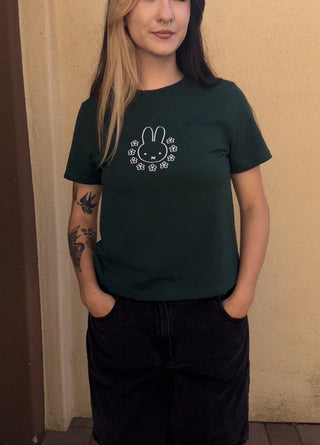Flower Bunny Crop T-Shirt PREORDER