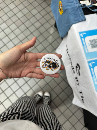 Atom Cats Fallout Pin Button