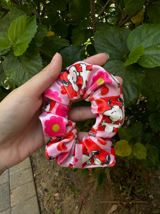 Floral dog scrunchie