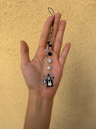 Lighter Bunny Beaded Keychain
