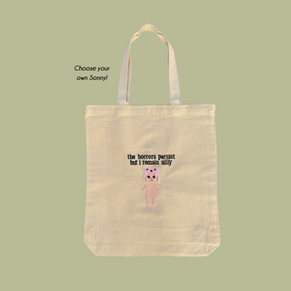 Sonny Angel Horrors Tote Bag PREORDER - the horrors persist but i remain silly